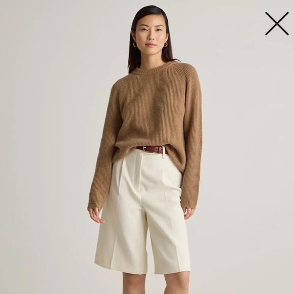 Mongolian Cashmere Fisherman Crewneck Sweater - Picture 2 of 8